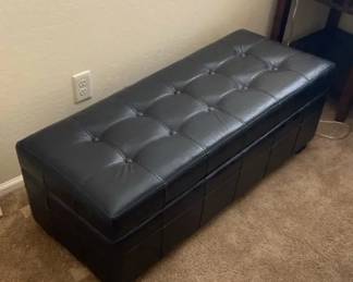 Faux Storage Ottoman Bench