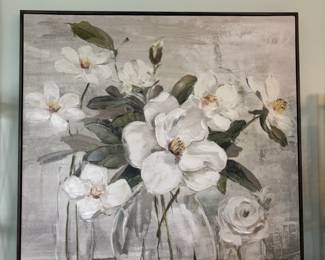 Romantic Magnolias by Sally Swatland Canvas Art Print