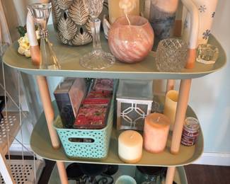 Assorted Candles and Candle Holders