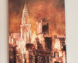Chrysler Building Oil Painting