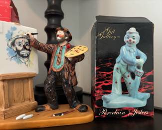 Emmett Kelly Jr. Self Portrait Porcelain Clown Figurine