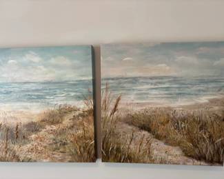 Stupell Industries Sea Grass Ocean Path Canvas Art Set