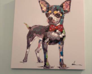 Chihuahua "Dimensional Collage" Canvas Print