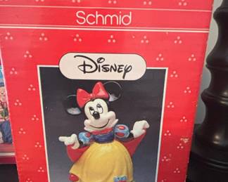 Schmid Disney Minnie Mouse as Snow White Music Box Figurine
