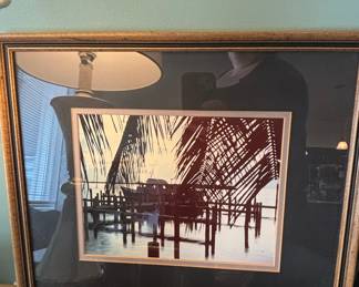 Framed Nautical Scene Print