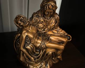 Life Symbols Pieta Bronze Sculpture