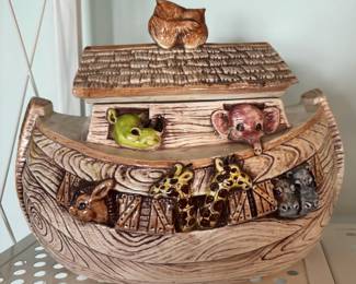 Treasure Craft Noahs Ark Ceramic Cookie Jar