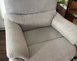 Light Gray Fabric Recliner