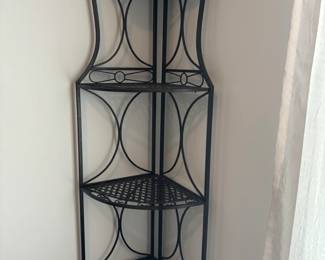 Antique Bronze Scroll FiveTiered Corner Rack