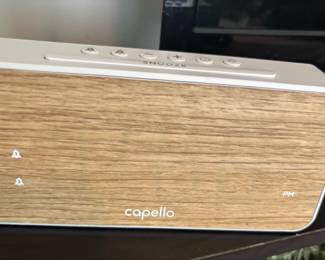 Capello CA Wood Grain Digital Alarm Clock