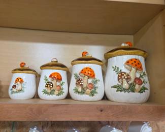 Merry Mushroom Canister set