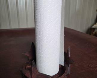 Texas star paper towel holder