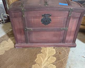 Large wood chest.