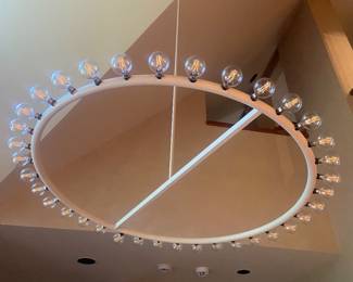 Lightolier chandelier by Alvin Lustig