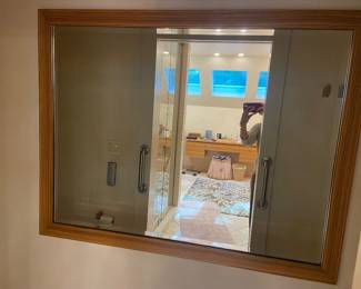 Tiger maple style frammed Miror