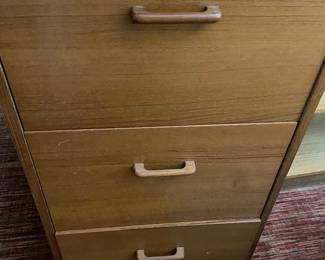 Teak File Cabinet