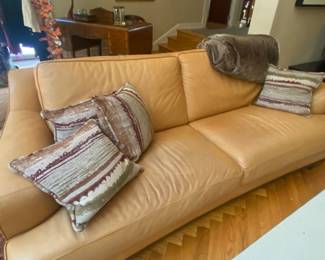 Natuzzi Leather Sofa, Excellent Condition