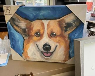 Corgi wall art
