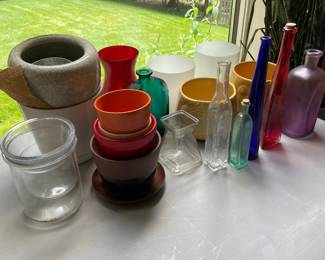 Pots and vases glass art