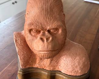 Fantastic gorilla sculpture.