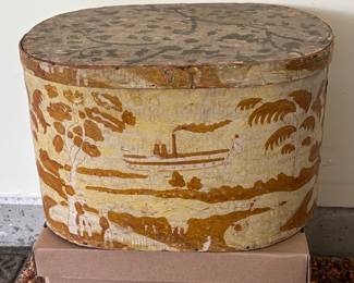 Antique hat box