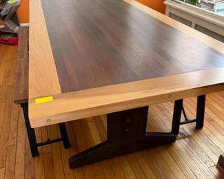 Gorgeous vintage solid Redwood table