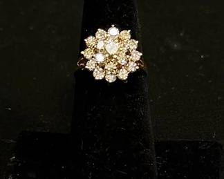 Gold and Diamond Ring