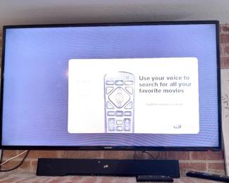55" Samsung smart TV with Polk soundbar