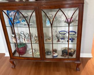 double-door curio cabinet