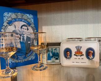 Charles and Diana wedding memorabilia
