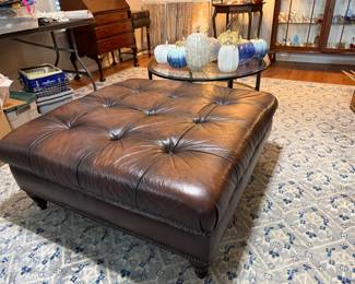 leather-look hassock