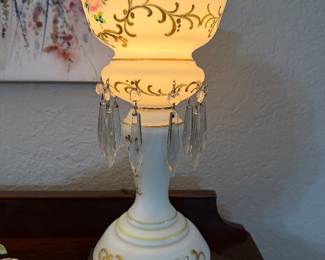 single luster lamp 17" tall