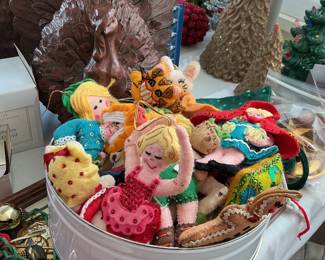Adorable collection of handmade felt ornaments!!