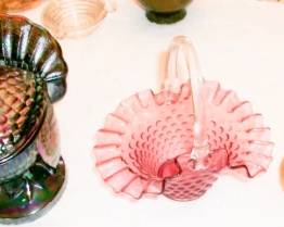 VALART VASE HOBNAIL BASKET TURKEY