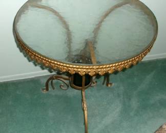 MID CENTURY FRENCH GILT TABLE