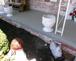 CEMENT URNS CHICKEN