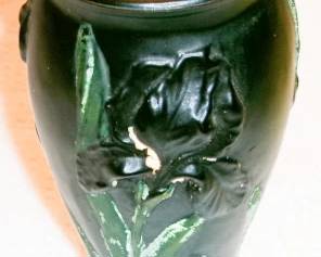 TIFFIN BLACK AMETHYST SATIN VASAE