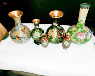 CLOISONNE VASES