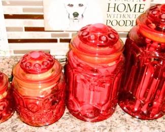 SMITH GLASS CANISTER SET
