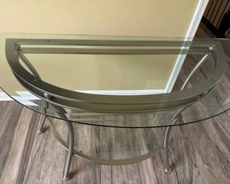 GLASS CONSOLE TABLE