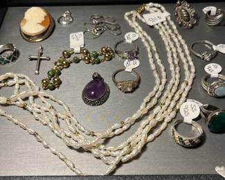 Sterling, 14k Pearls, and more