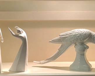 Royal Doulton "Peace", "Awakening", Fritz & Floyd Parrot