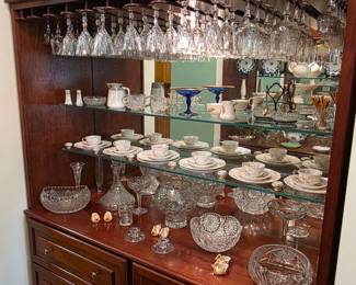 Haviland & Co. Limoges China, Austria Open sales American Brillant Glass and Lots of Wine Stems