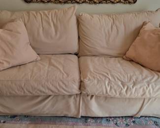 Rowe Furniture Sofa w/Slipcover & Pillows