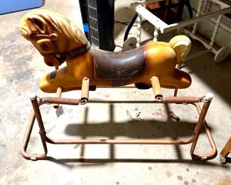 Vintage hobby horse toy 
