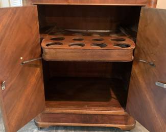Vintage Bar- Open for view of interior 
