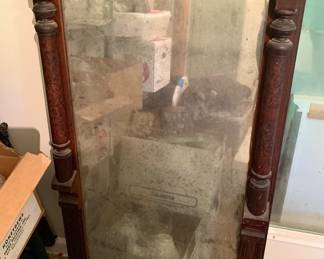 Vintage wood frame mirror