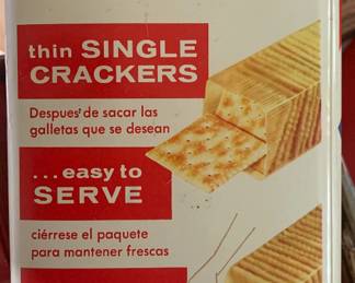 Vintage saltines tin