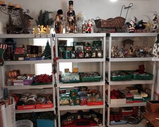 Christmas, “The Vatican” porcelain nativity, Glass Eye studio ornaments, Nutcrackers, ceramic tree