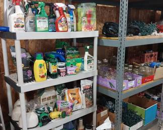 garden chemicals, canning jars